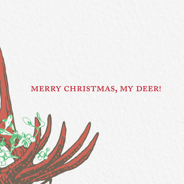 Ampersand M Studio - Vendita all'ingrosso Biglietti di auguri di Natale - Biglietto di auguri natalizio con cervi2