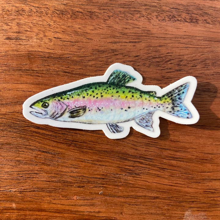 Brush & Bark - Wholesale Sticker - Rainbow Trout Sticker3
