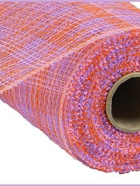 10.25"X10YD MULTI STRIPE MESH ORANGE/PINK/LAV (MK) for wholesale by Waterman's Loft Inc.