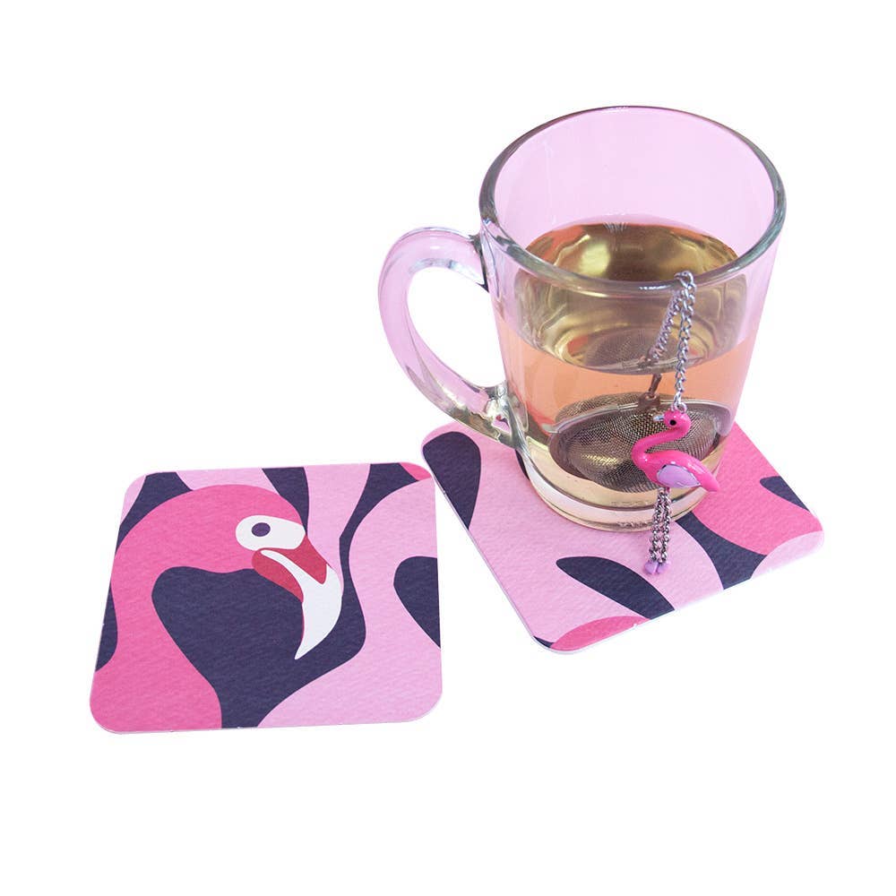 Original Products UK/EU – Großhandel Untersetzer – Flamingo Coaster 8er-Pack2