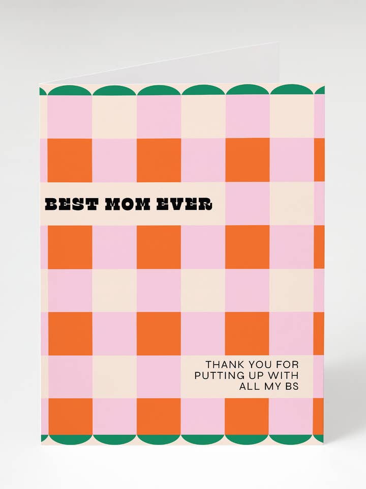 Best Mom Ever Card for wholesale by Bon Femmes