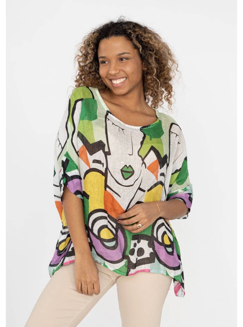 LINEN & COTTON HOUSE - Vente Tunique – femme - TUNIC IN LINEN LALA 59384