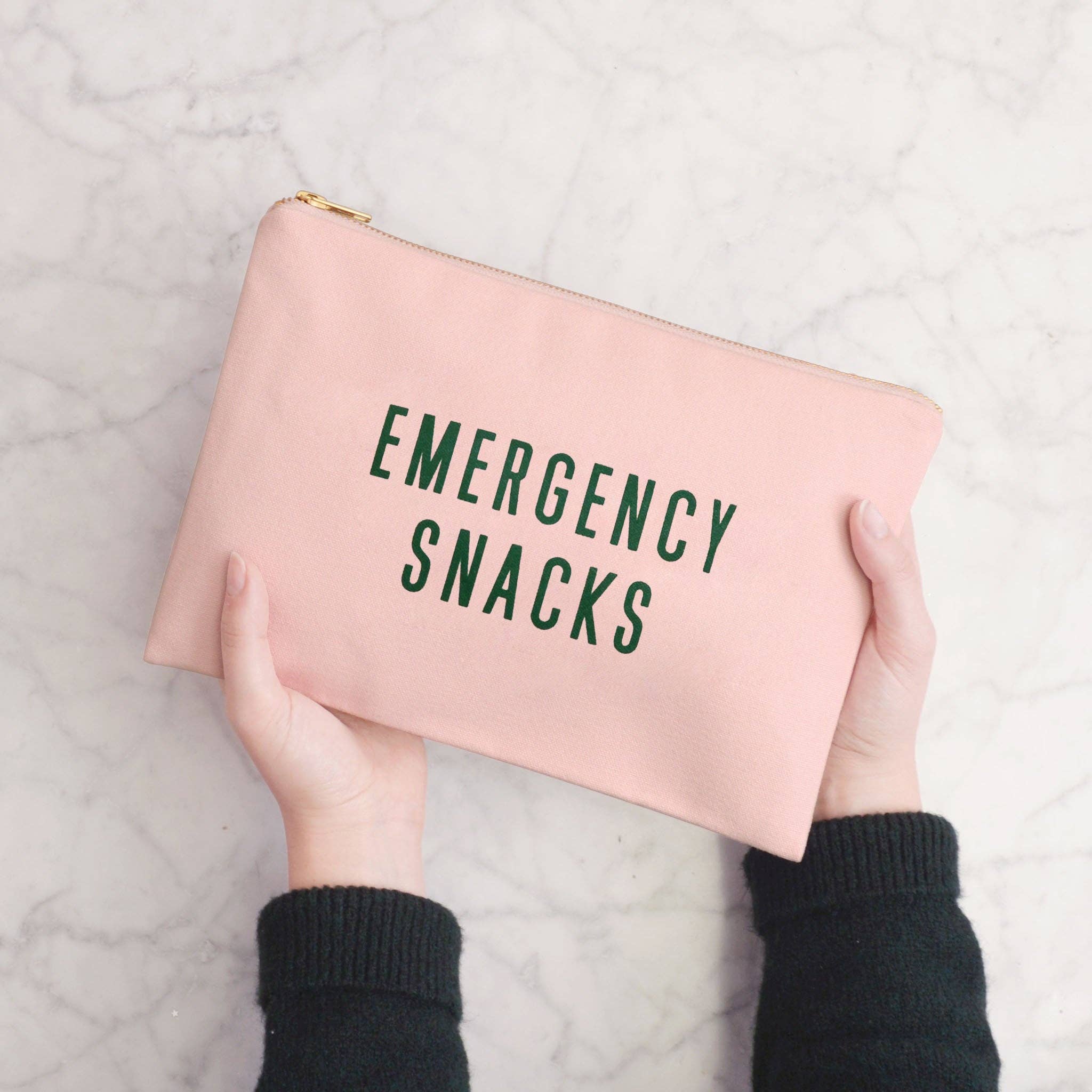 Alphabet Bags - Vendita all'ingrosso Astuccio - Donna - Emergency Snacks - Pochette rosa cipria4