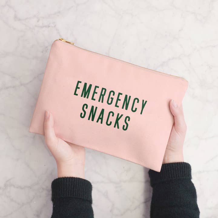 Alphabet Bags - Vendita all'ingrosso Astuccio - Donna - Emergency Snacks - Pochette rosa cipria4