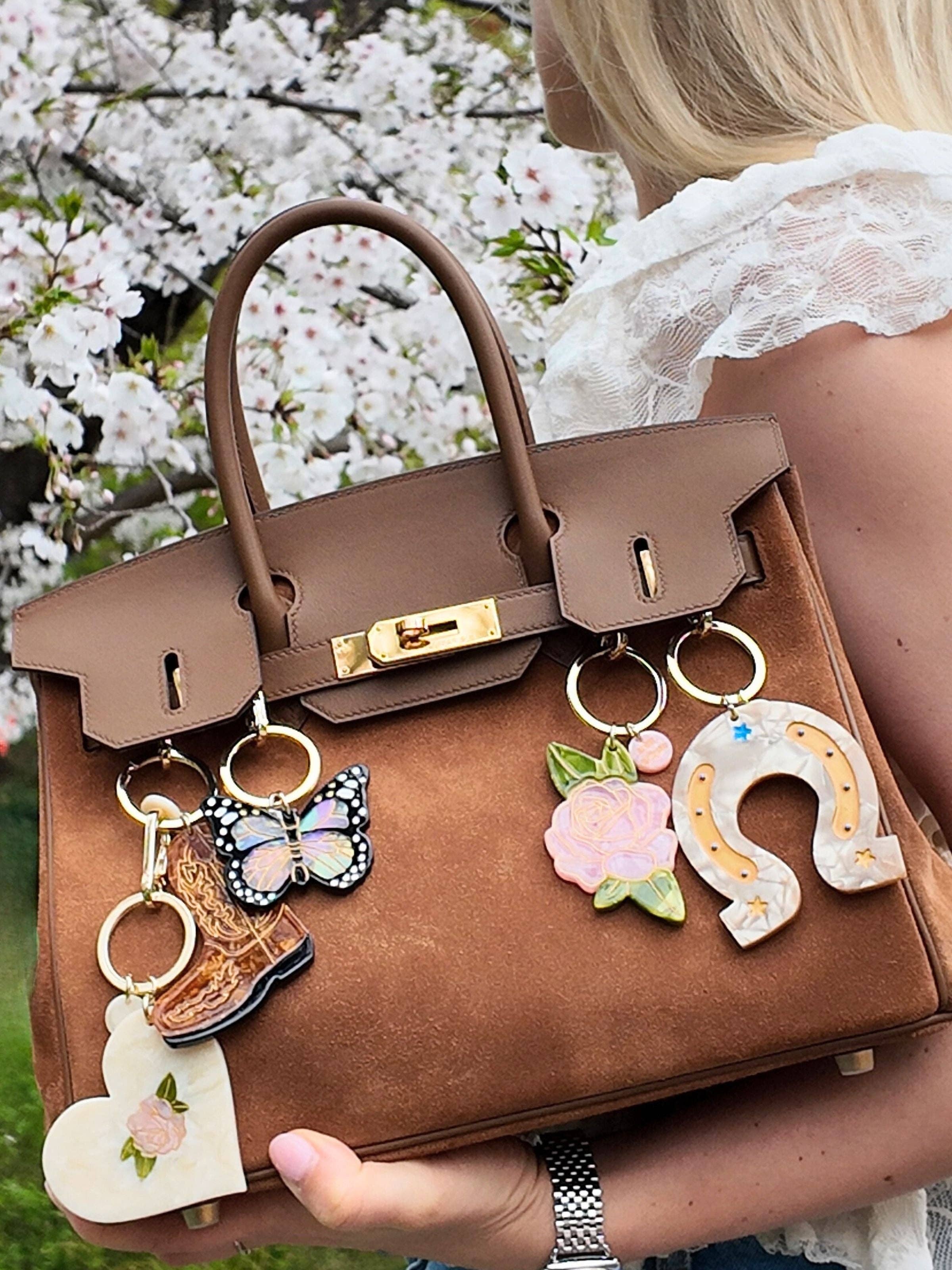 Solar Eclipse - Wholesale Keychain - Women's - Hand-painted Rose Bag Charm + Keychain | Eco-Friendly 11