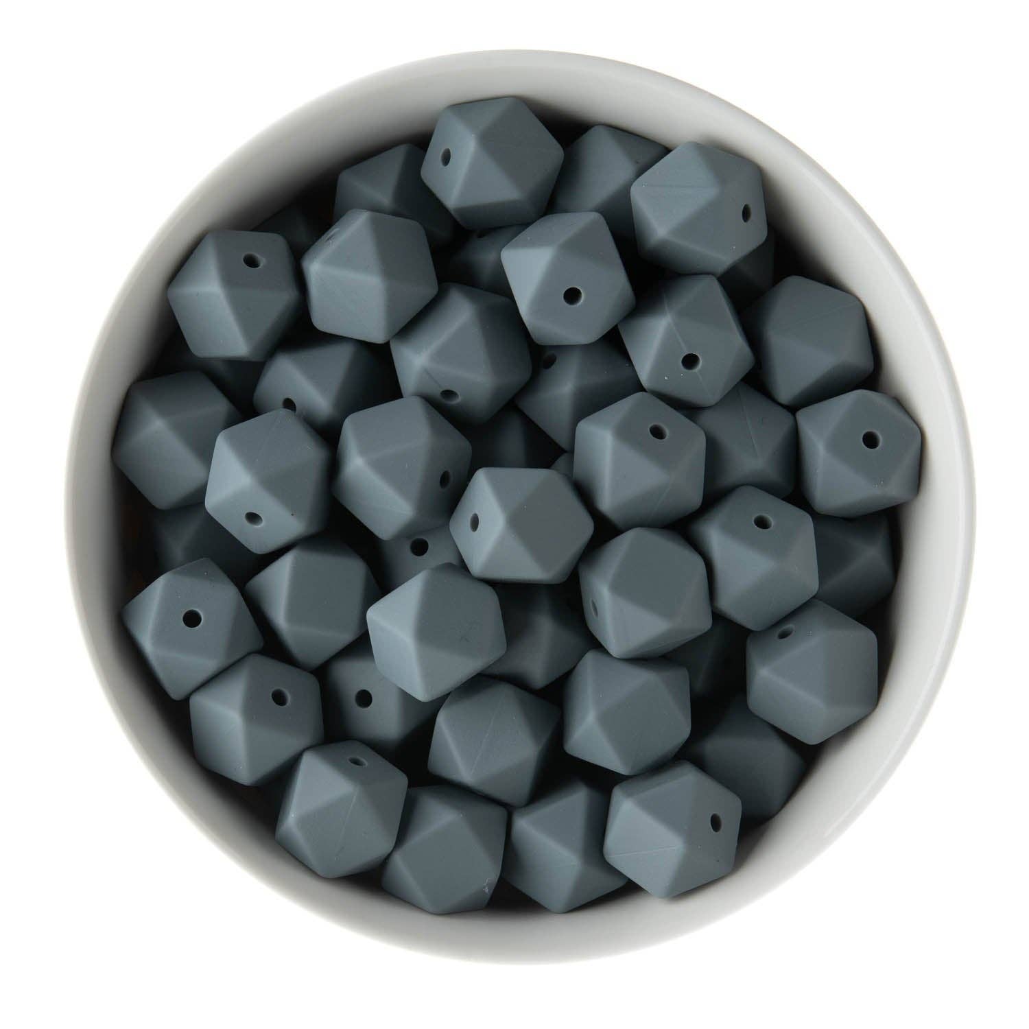 Cara & Co Silicone Craft Supply – wholesale Beads – 14mm Hexagon Silicone Beads20