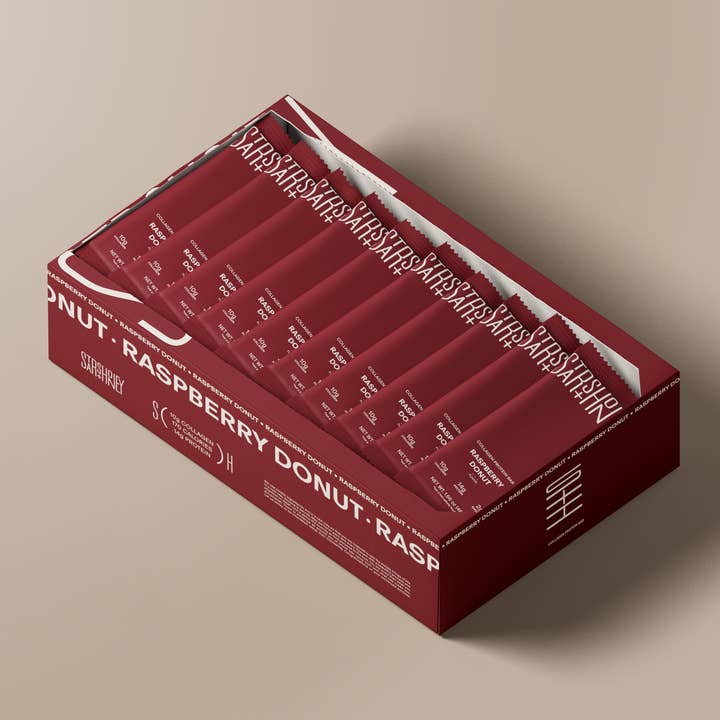 Stars + Honey - Wholesale Snack Bar - The Raspberry Donut (10-Pack)