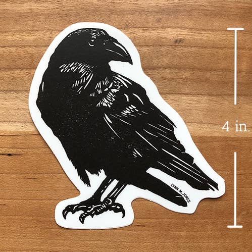 Raven klistermärke för wholesale av Lynn-oleum