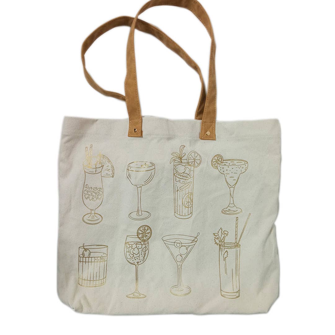 Chasing Threads – wholesale Tote bag – Women's – Stitch Your Cocktails Tote Bag - Embroidery Kit9