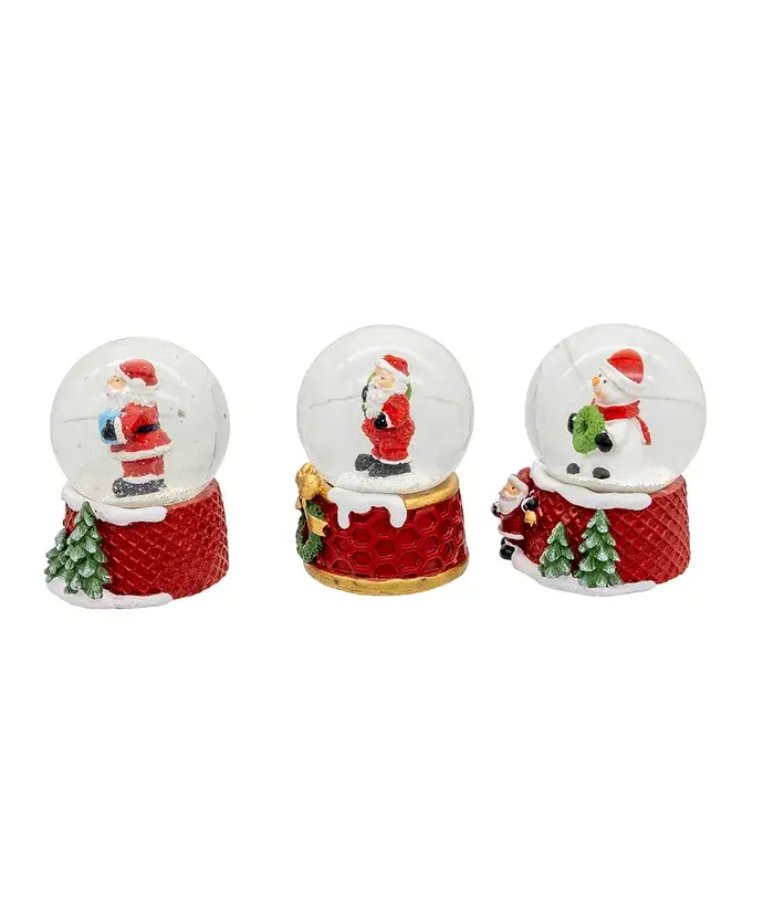 Kurt S. Adler, Inc. - Wholesale Ornament - 45mm Santa/Snowman Water Globes 3 Assorted#3
