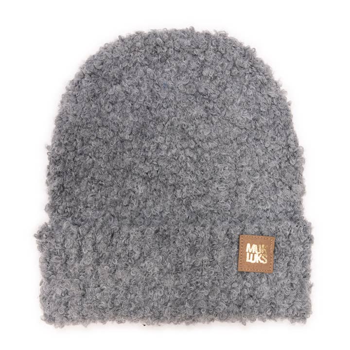 Muk Luks - Wholesale Beanie - Women's - MUK LUKS Women's Solid Boucle Hat2