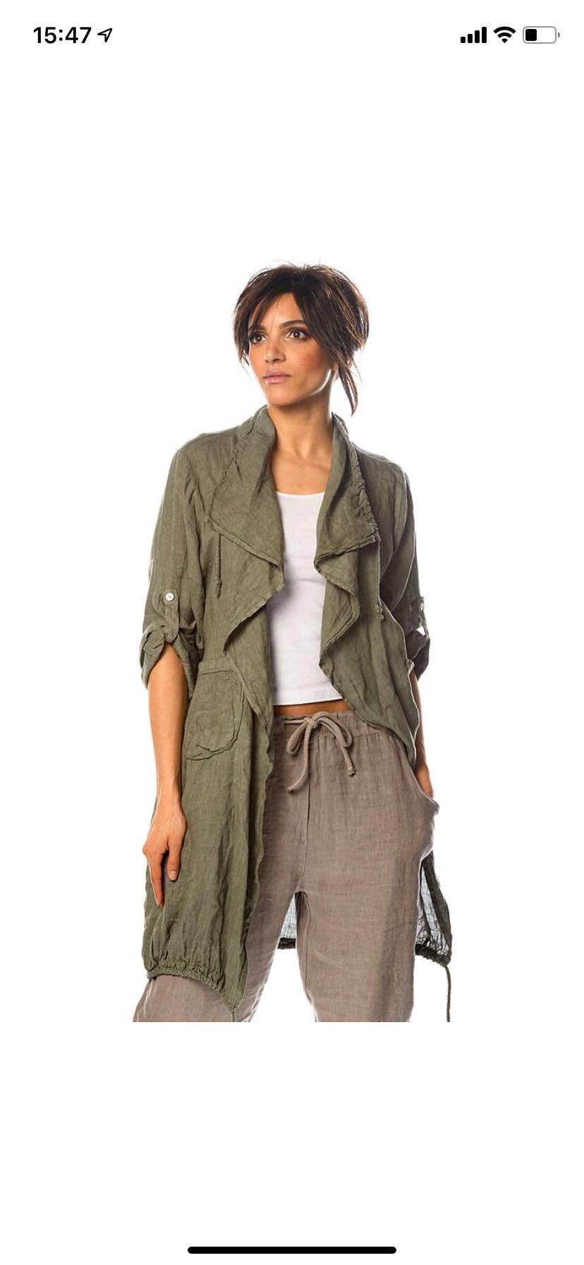 LÉA & LUC - Wholesale Outerwear Vest - Women's - 100% Linen Vest REF. 96790