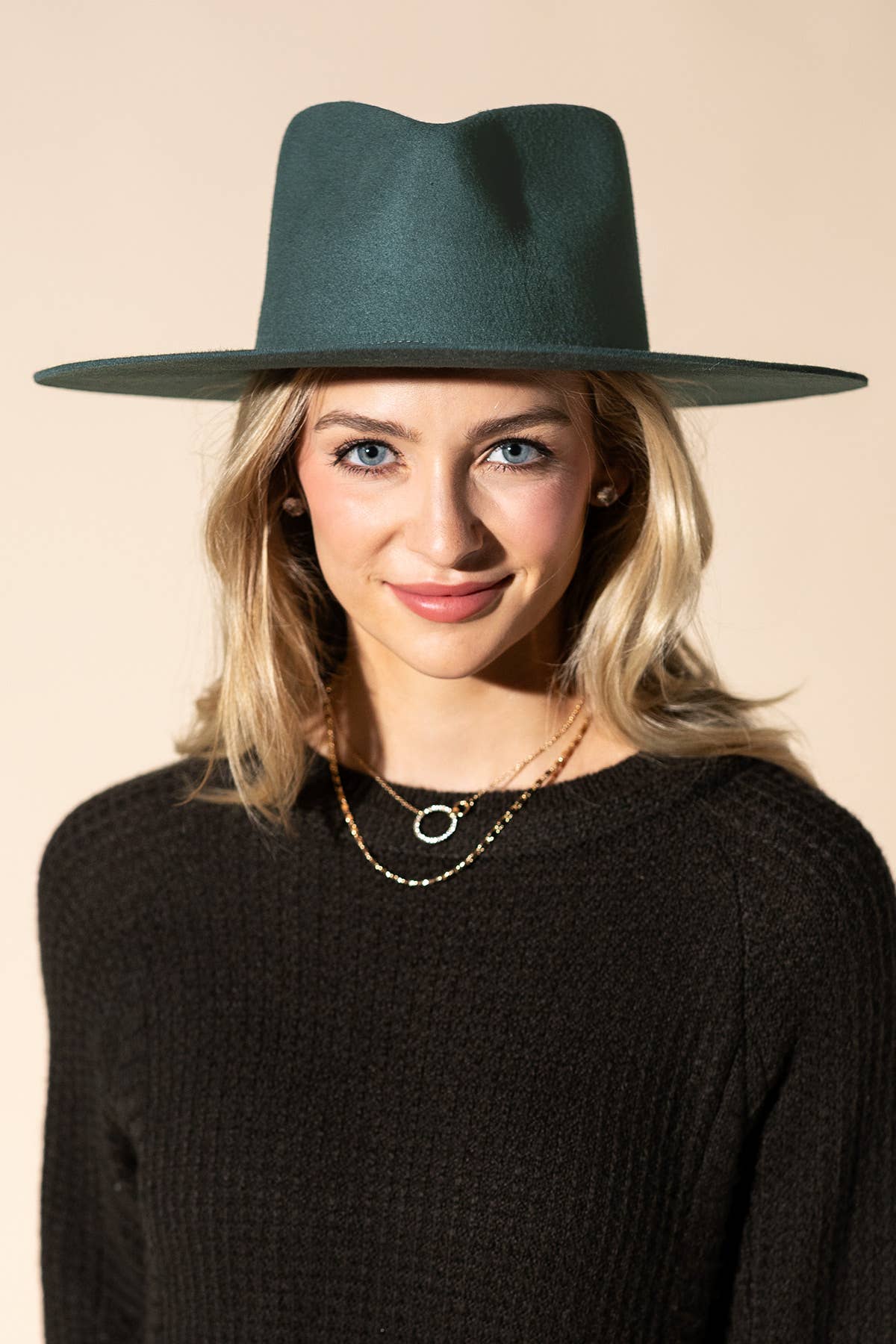 Urbanista - Vendita all'ingrosso Fedora - Donna - Cappello Panama a tesa rigida in lana australiana 100% con corona a goccia larga12