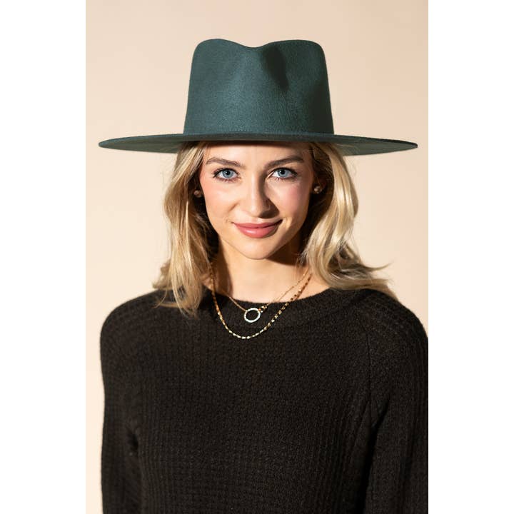 Urbanista - Vendita all'ingrosso Fedora - Donna - Cappello Panama a tesa rigida in lana australiana 100% con corona a goccia larga12