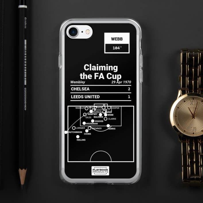 Chelsea Grootste Doelpunten iPhone-hoesje: Het Veroveren van de FA Cup (1970) voor wholesale door Playbook Products