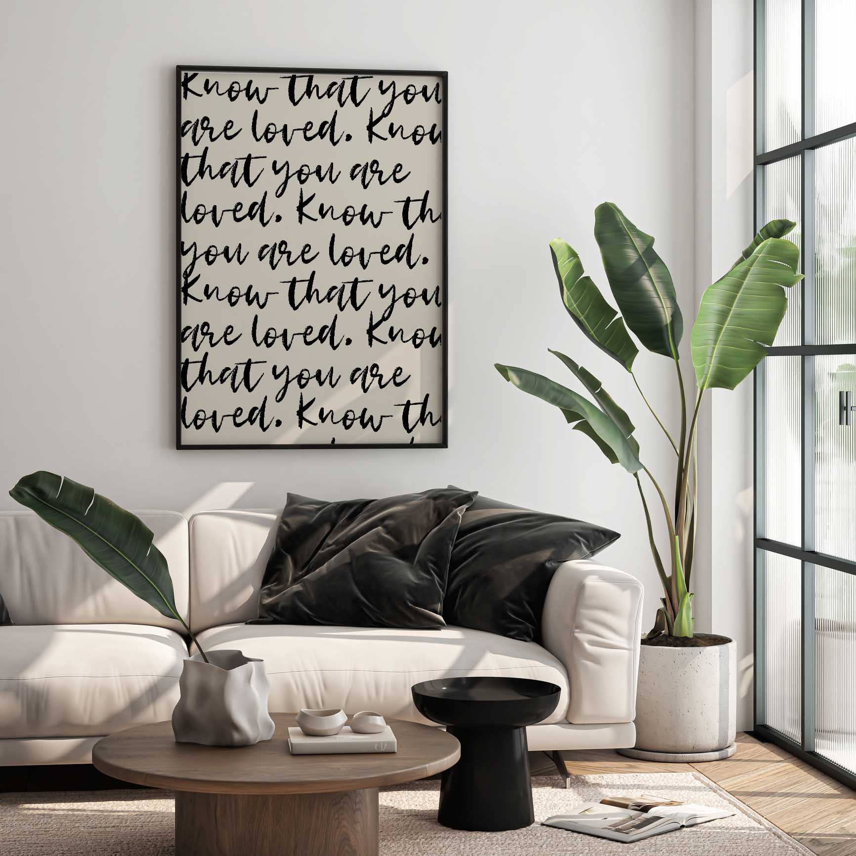 D'LUXE PRINTS - Wholesale Art Print - Know That You Are Loved Script Print1