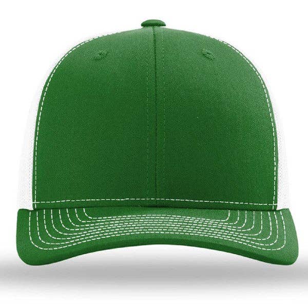 Kodiak Wholesale - Wholesale Trucker Hat - Unisex - Richardson 112 Snapback Trucker Cap - Custom Leather Patch H50