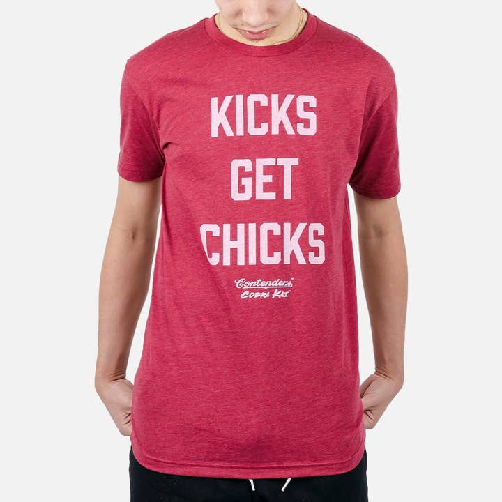 Kicks Get Chicks Shirt for wholesale by Contenders Clothing