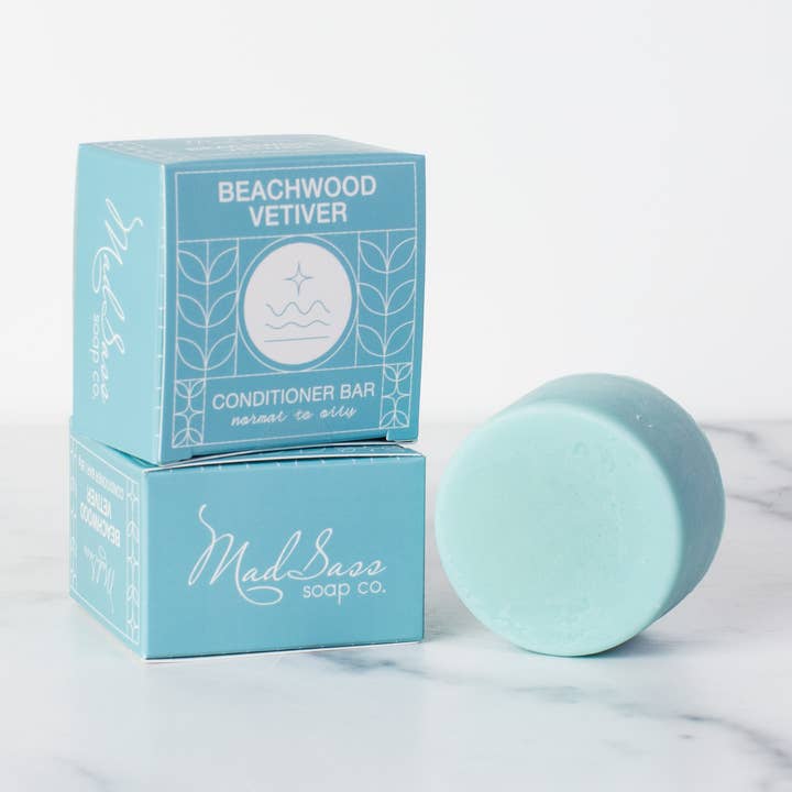 Beachwood Vetiver - Conditioner Bar for wholesale by Mad Sass Soap Co