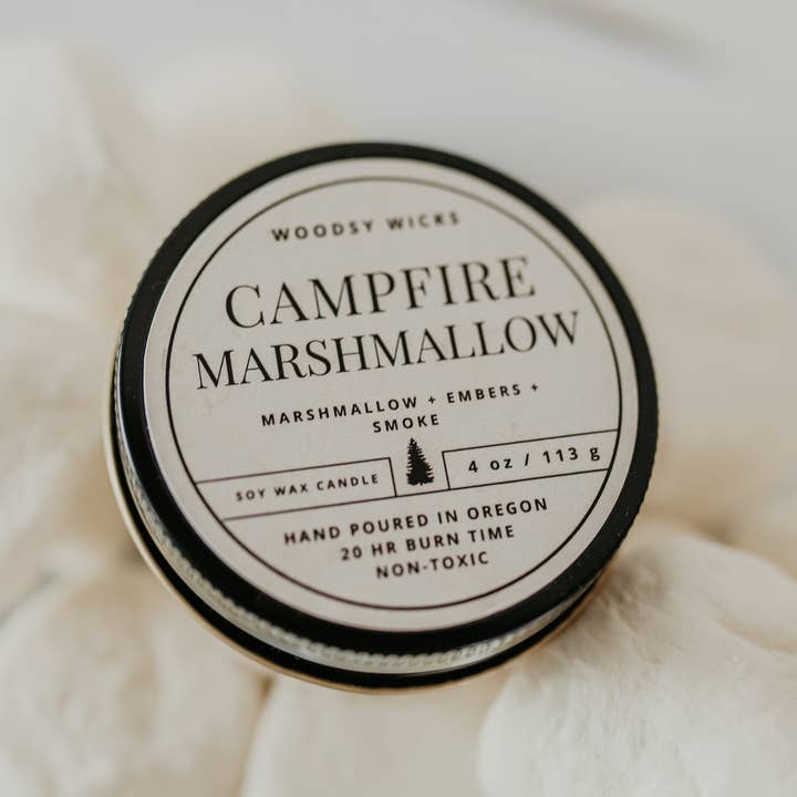 Woodsy Wicks – Vela em jarro/copo por atacado – Vela de Marshmallow Fogueira - 100% Cera de Soja - Não tóxico8