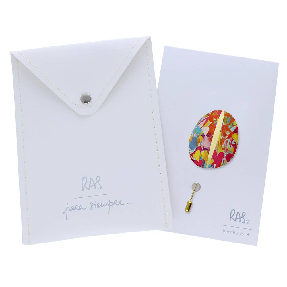 RAS - Wholesale Brooch - Botánico Gold Plated Brooch1