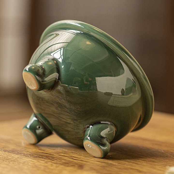 ACNITE(We cover U.S. import duties) - Wholesale Incense holder - Stone shape ceramic incense insert creative arts holder gift2