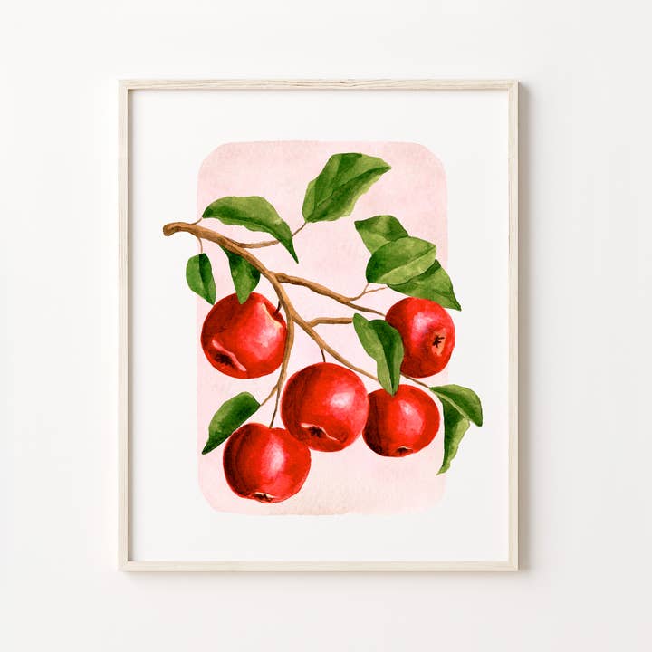 NorthHouse Creative Co. – wholesale Art print – Apples Watercolor Print2