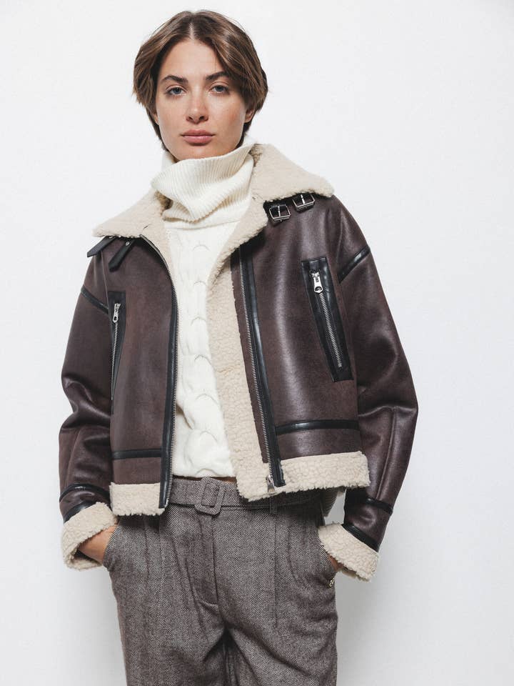 Double Face Coat (426218-22) for wholesale by Lanidor