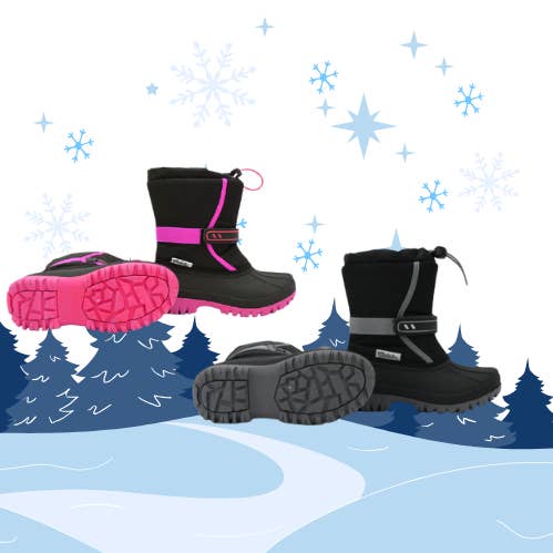Wootie - Wholesale Boots - Unisex - WOOTIE Youth Waterproof Snow Boots / 2 Colors0