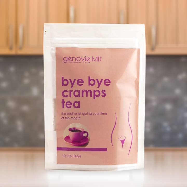 GenovieMD - Wholesale Health/Detox Tea - Bye Bye Cramps Tea, 10 tea bags Ease Menstrual Comfort7