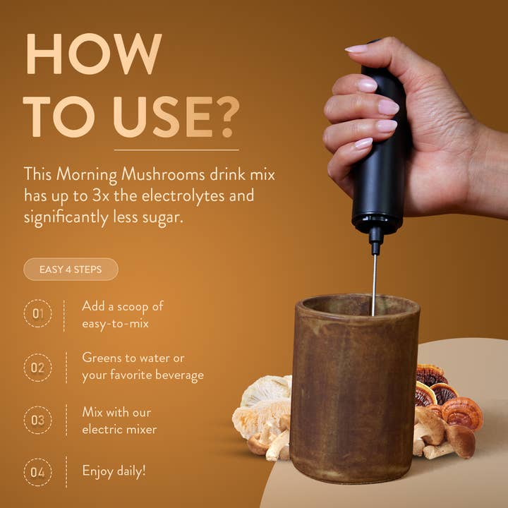TruBrain - Wholesale Protein/Superfood Powder - Morning Mushrooms: Coffee Alternative with Adaptogens