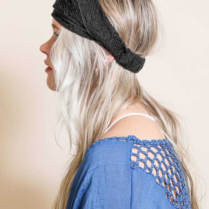 Leto Accessories – Großhandel Fashion-Stirnband – Damen – Böhmische Spitze Stretch Headwrap3