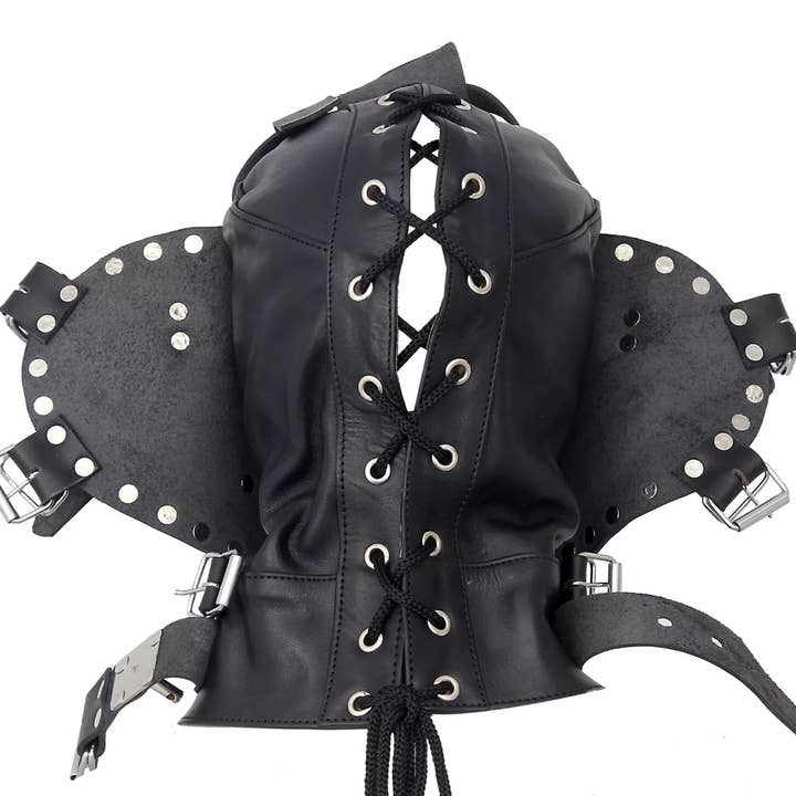 The Master Tanners - Wholesale Sex Toy - BDSM Hood Sensory Deprivation Mask Leather Bondage Hood