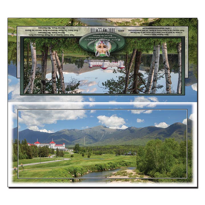 #4009 Sommer Mount Washington Hotel PanoCard for engroshandel hos White Mountain Images