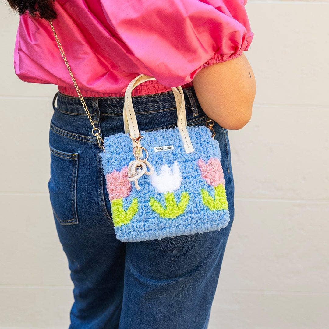 Craft Club - Wholesale DIY Craft Kit - Blue Tulip - Woven Tote Bag Kit7