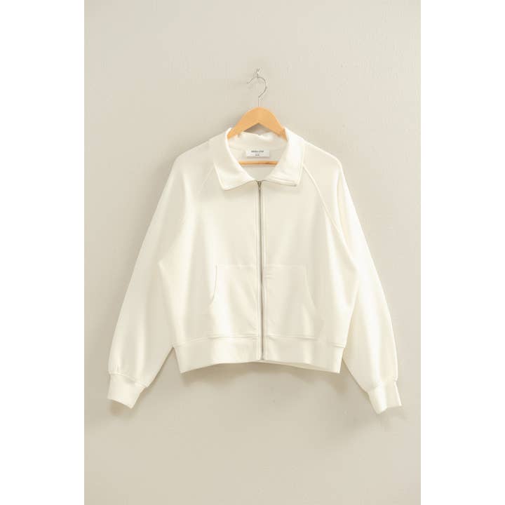 HYFVE - Wholesale Jacket - Women's - Double Knit High Neck Long Sleeve Zippered Jacket35
