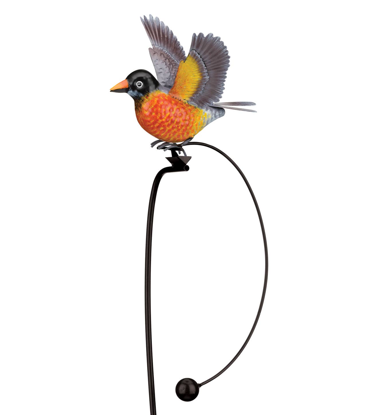 Regal Art & Gift - Wholesale Garden/Lawn Stake - Rocker Bird Stake - Robin