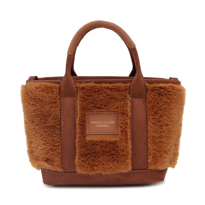Bolsa a Tiracolo Extra Mini Miramar Teddy Brown por atacado de Maison Sacrée
