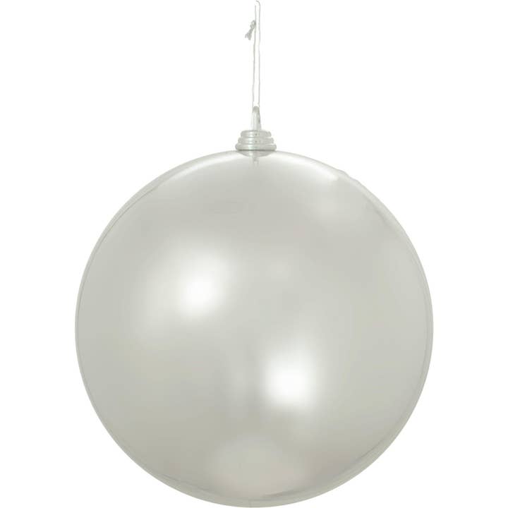 Lee Display - Wholesale Ornament Set - Shiny Silver Ball Ornaments7