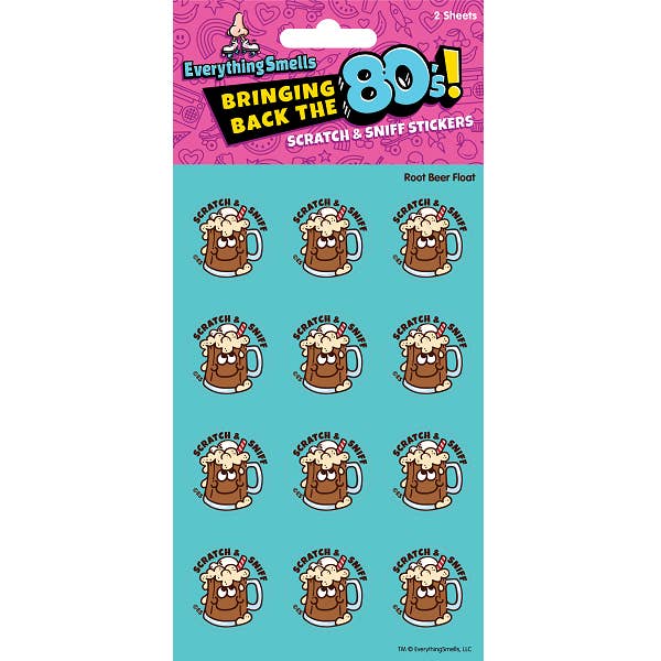 Root Beer Float EverythingSmells Scratch & Sniff Stickers for wholesale by EverythingSmells, LLC