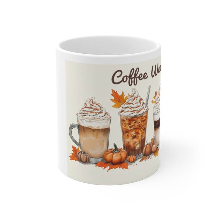Upside Down Owl Farm - Wholesale Coffee Mug - Coffee Weather Mug, 11 oz., Left Handed or Right Handed