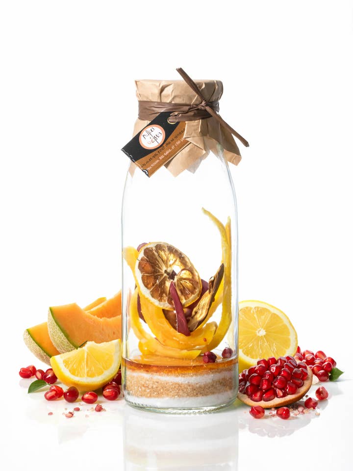 Zubereitung „Granatapfel Melone Zitrone“ für Arrangierte Rums 50 cl für den Großhandel von Kit to Mix