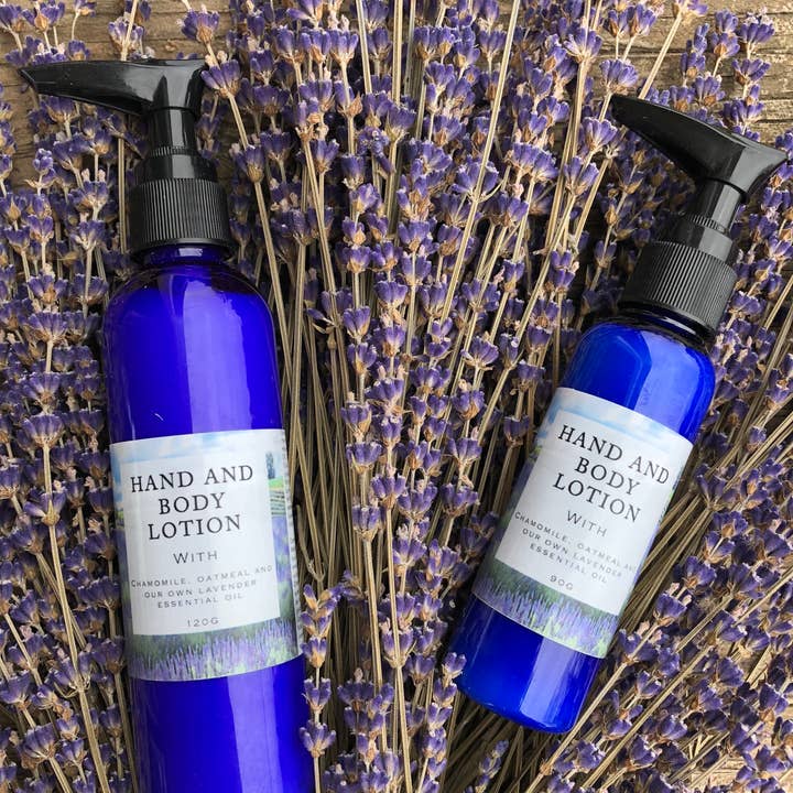 Lavender Hand and Body Lotion for wholesale by Apple Hill Lavender