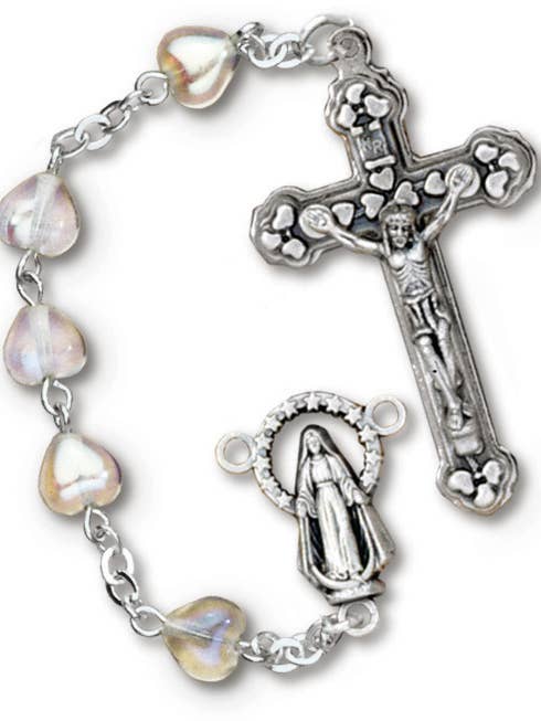 Borealis Heart Rosary - RC228 för wholesale av H.J. SHERMAN COMPANY, INC.