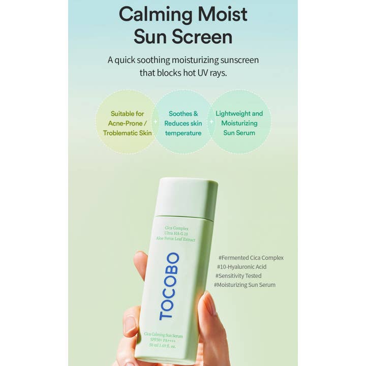 Best Beauty Group - Wholesale Sunscreen - TOCOBO - Cica Calming Sun Serum Sunscreen4