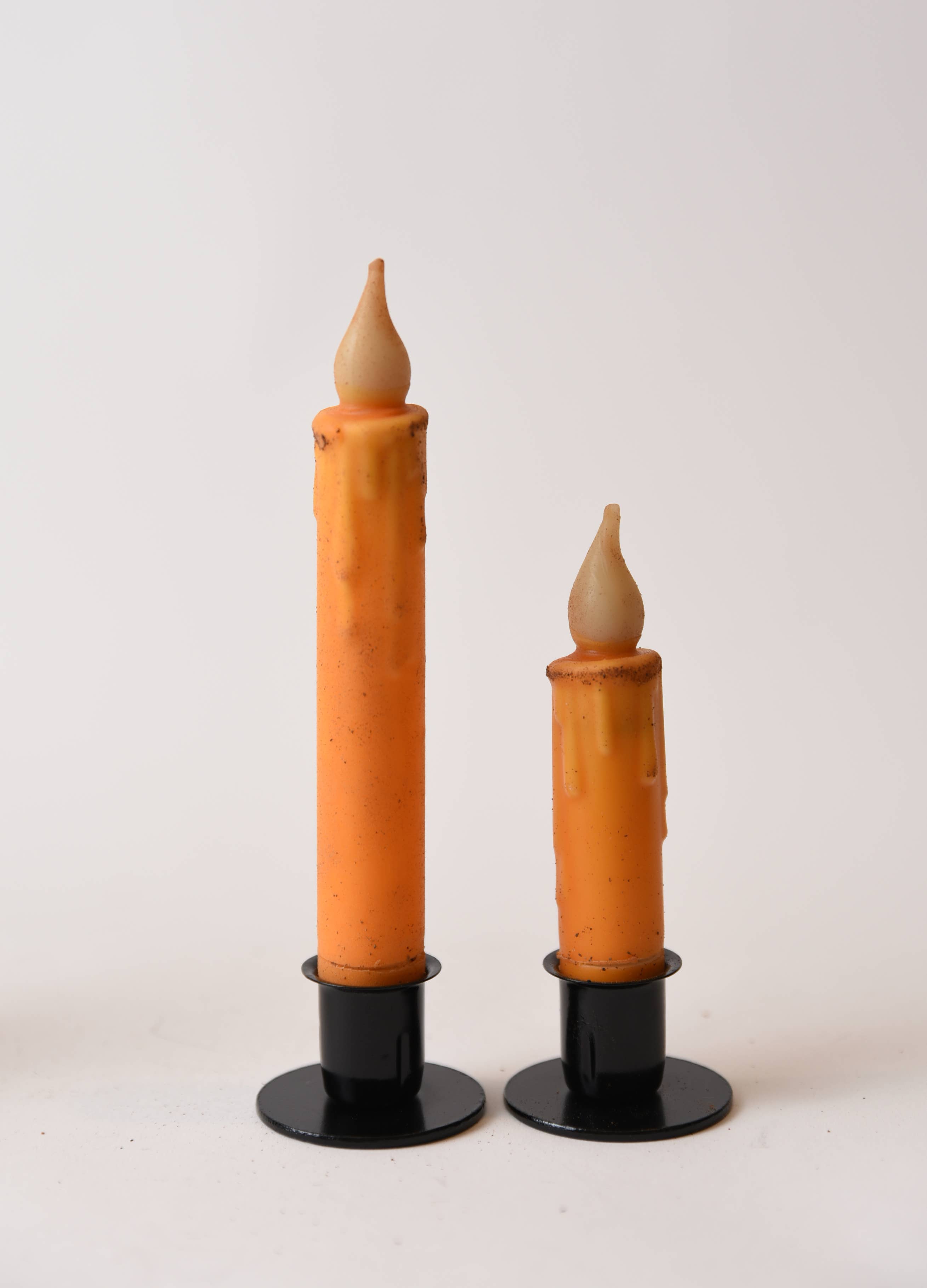 LMS Wholesale - Wholesale Flameless Candle - Mustard LED Timer Taper Candle2
