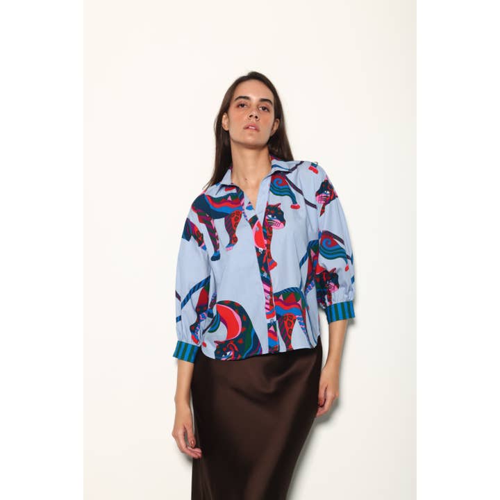 Haut Mirage ELSA Cheetah pour la vente par Maude-Vivante