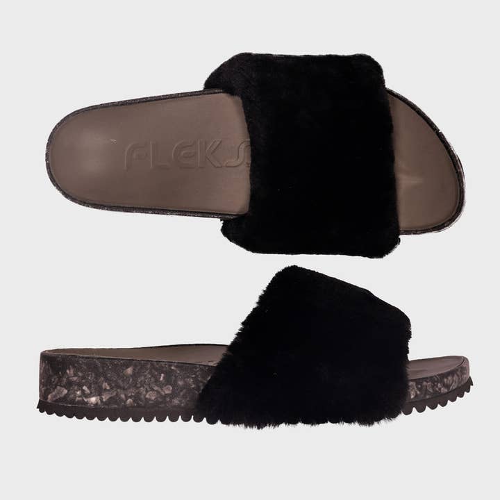 San Ysidro Slide - Raven for wholesale by Fleks Footwear