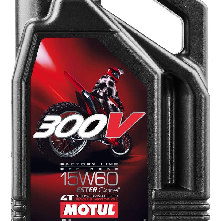 Moteur MOTUL √δl 300V FL OFF ROAD 15W60 104138 104121 4 litres pour la vente par waxball