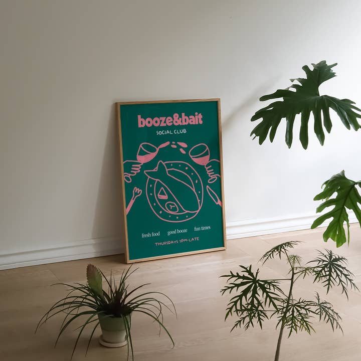 Lune Club – wholesale Art print – Booze & Bait Social Club Print6